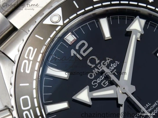 1224 Planet Ocean 600M ‘Tai Chi’ GMT 43.5mm VSF 1:1 Best Edition Black White Ceramic Bezel and Dial on SS Bracelet A8906 Super Clone Durable 7732